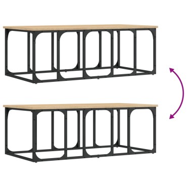vidaXL Τραπεζάκι Σαλονιού Sonoma Δρυς 100x50x35,5cm Επεξεργ. Ξύλο 1 τεμ.