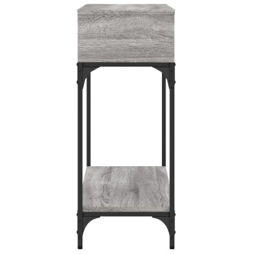 vidaXL Τραπέζι Κονσόλα Γκρι Sonoma 100x30,5x75cm Επεξεργασμένο Ξύλο 1 τεμ.