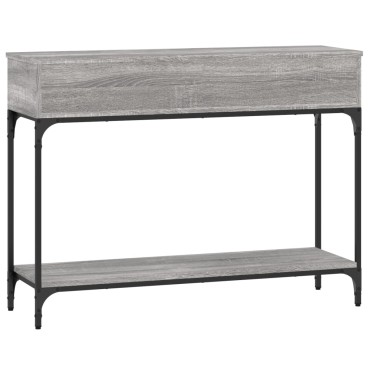 vidaXL Τραπέζι Κονσόλα Γκρι Sonoma 100x30,5x75cm Επεξεργασμένο Ξύλο 1 τεμ.
