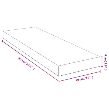 vidaXL Ράφι Τοίχου 60x20x4cm από Μπαμπού 1 τεμ.