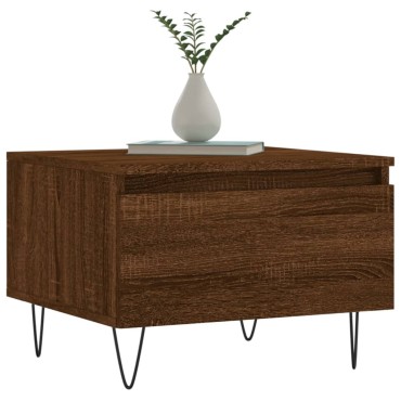 vidaXL Τραπεζάκια Σαλονιού 2 τεμ. Καφέ Δρυς 50x46x35cm Επεξ. Ξύλο