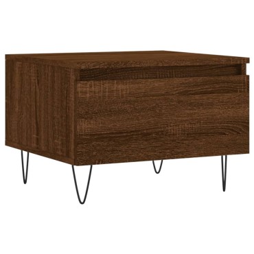 vidaXL Τραπεζάκια Σαλονιού 2 τεμ. Καφέ Δρυς 50x46x35cm Επεξ. Ξύλο