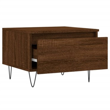 vidaXL Τραπεζάκια Σαλονιού 2 τεμ. Καφέ Δρυς 50x46x35cm Επεξ. Ξύλο