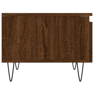 vidaXL Τραπεζάκια Σαλονιού 2 τεμ. Καφέ Δρυς 50x46x35cm Επεξ. Ξύλο