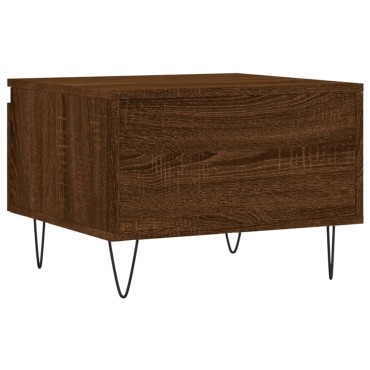 vidaXL Τραπεζάκια Σαλονιού 2 τεμ. Καφέ Δρυς 50x46x35cm Επεξ. Ξύλο