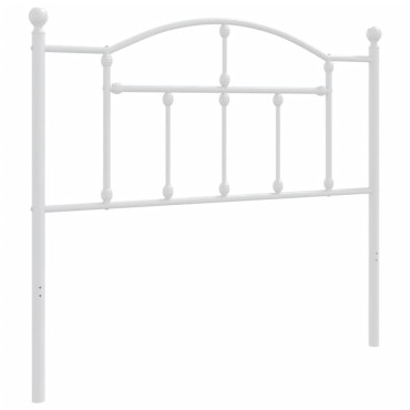 vidaXL Κεφαλάρι Λευκό Μεταλλικό 105x3x97cm 1 τεμ.