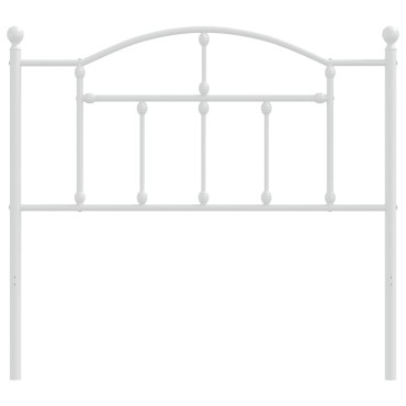 vidaXL Κεφαλάρι Λευκό Μεταλλικό 105x3x97cm 1 τεμ.
