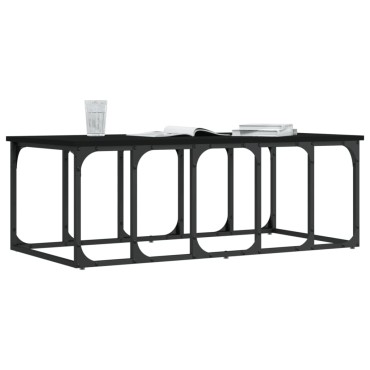 vidaXL Τραπεζάκι Σαλονιού Μαύρο 100x50x35,5cm από Επεξεργασμένο Ξύλο 1 τεμ.