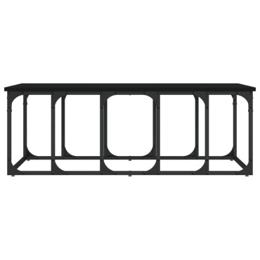 vidaXL Τραπεζάκι Σαλονιού Μαύρο 100x50x35,5cm από Επεξεργασμένο Ξύλο 1 τεμ.