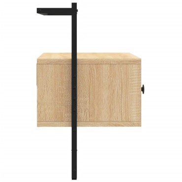 vidaXL Έπιπλο Τηλεόρασης Επιτοίχιο Sonoma Δρυς 60,5x30x51cm Επ. Ξύλο