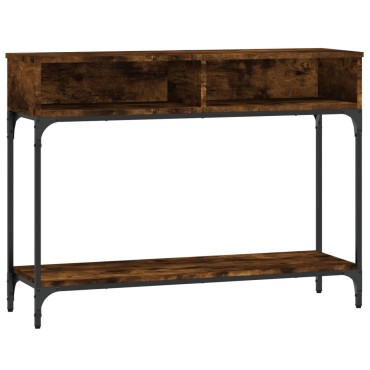 vidaXL Τραπέζι Κονσόλα Καπνιστή Δρυς 100x30,5x75cm Επεξεργ. Ξύλο 1 τεμ.