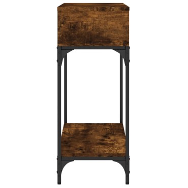 vidaXL Τραπέζι Κονσόλα Καπνιστή Δρυς 100x30,5x75cm Επεξεργ. Ξύλο 1 τεμ.