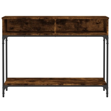 vidaXL Τραπέζι Κονσόλα Καπνιστή Δρυς 100x30,5x75cm Επεξεργ. Ξύλο 1 τεμ.