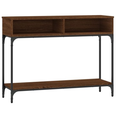 vidaXL Τραπέζι Κονσόλα Καφέ Δρυς 100x30,5x75cm Επεξεργασμένο Ξύλο 1 τεμ.