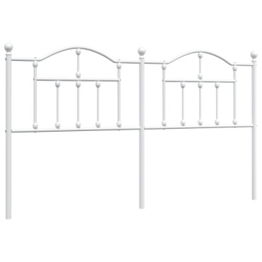 vidaXL Κεφαλάρι Λευκό Μεταλλικό 166x3x97cm 1 τεμ.