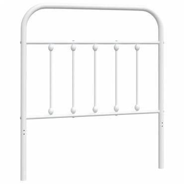 vidaXL Κεφαλάρι Λευκό Μεταλλικό 85x3x100cm 1 τεμ.
