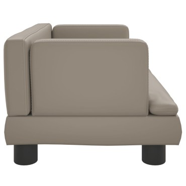vidaXL Καναπές Παιδικός Καπουτσίνο 60x40x30cm από Συνθ. Δέρμα 1 τεμ.