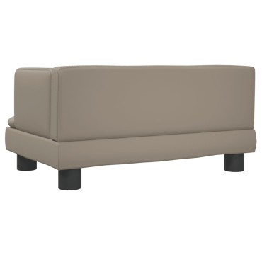 vidaXL Καναπές Παιδικός Καπουτσίνο 60x40x30cm από Συνθ. Δέρμα 1 τεμ.