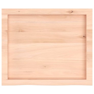 vidaXL Πάγκος Μπάνιου 60x50x(2-6) εκ. από Ακατέργαστο Μασίφ Ξύλο