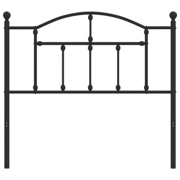vidaXL Κεφαλάρι Μαύρο Μεταλλικό 105x3x97cm 1 τεμ.