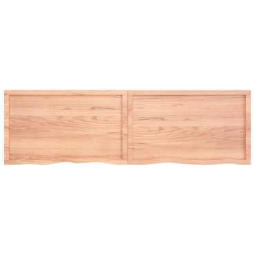 vidaXL Πάγκος Μπάνιου Αν. Καφέ 200x60x(2-6) εκ. Επεξεργ. Μασίφ Ξύλο