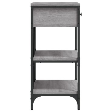 vidaXL Τραπέζι Κονσόλα Γκρι Sonoma 75x34,5x75cm Επεξεργασμένο Ξύλο 1 τεμ.