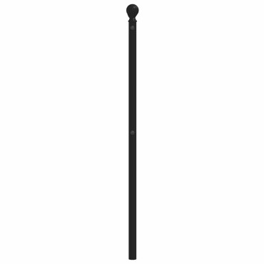 vidaXL Κεφαλάρι Μαύρο Μεταλλικό 198x3x97cm 1 τεμ.