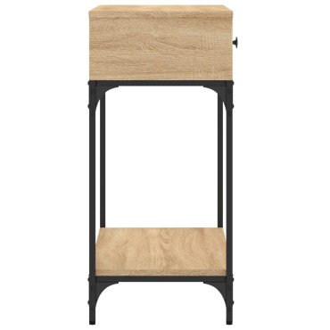vidaXL Τραπέζι Κονσόλα Sonoma Δρυς 75x34,5x75cm Επεξεργασμένο Ξύλο 1 τεμ.