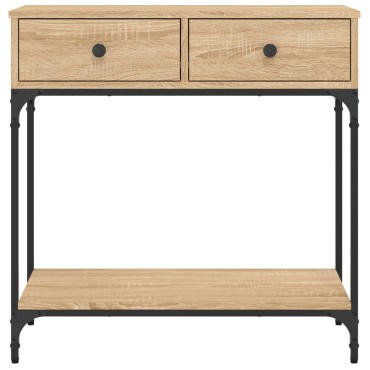 vidaXL Τραπέζι Κονσόλα Sonoma Δρυς 75x34,5x75cm Επεξεργασμένο Ξύλο 1 τεμ.