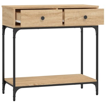vidaXL Τραπέζι Κονσόλα Sonoma Δρυς 75x34,5x75cm Επεξεργασμένο Ξύλο 1 τεμ.