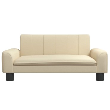vidaXL Κρεβάτι Σκύλου Κρεμ 70 x 45 x 30 εκ. Υφασμάτινο