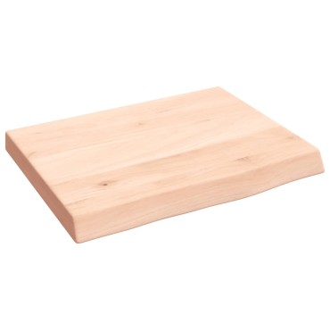 vidaXL Πάγκος Μπάνιου 40x30x(2-4) εκ. από Ακατέργαστο Μασίφ Ξύλο