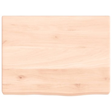 vidaXL Πάγκος Μπάνιου 40x30x(2-4) εκ. από Ακατέργαστο Μασίφ Ξύλο