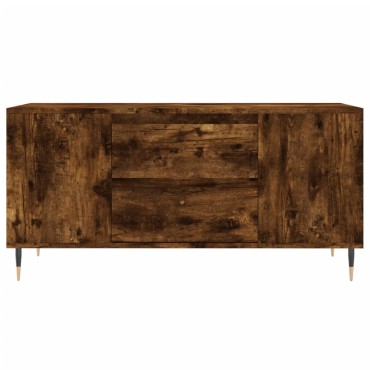 vidaXL Τραπεζάκι Σαλονιού Καπνιστή Δρυς 102x44,5x50cm Επεξεργ. Ξύλο 1 τεμ.