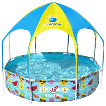 Bestway Πισίνα Υπέργεια Steel Pro UV Careful για Παιδιά 244 x 51 εκ.