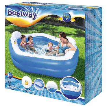 Bestway Πισίνα Family Fun Lounge  213 x 206 x 69 εκ.