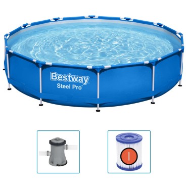 Bestway Πισίνα με Σκελετό Steel Pro 366 x 76 εκ.