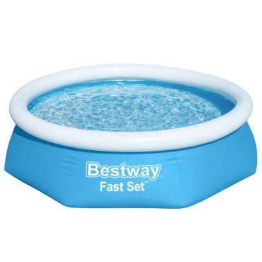 Bestway Πισίνα Φουσκωτή Στρογγυλή Fast Set Μπλε 244 x 66 εκ. 57265