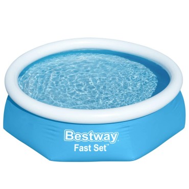 Bestway Πισίνα Φουσκωτή Στρογγυλή Fast Set Μπλε 244 x 66 εκ. 57265