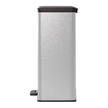 Curver Κάδος Απορριμάτων με Πεντάλ Deco Ασημί 65 Λίτρων