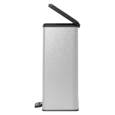 Curver Κάδος Απορριμάτων με Πεντάλ Deco Ασημί 65 Λίτρων