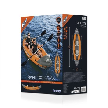 Bestway Καγιάκ Φουσκωτό Σετ Hydro-Force Rapid x2