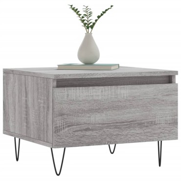 vidaXL Τραπεζάκια Σαλονιού 2 τεμ. Γκρι Sonoma 50x46x35cm Επεξ. Ξύλο