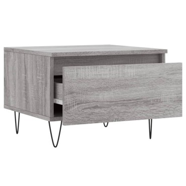 vidaXL Τραπεζάκια Σαλονιού 2 τεμ. Γκρι Sonoma 50x46x35cm Επεξ. Ξύλο