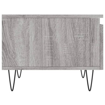 vidaXL Τραπεζάκια Σαλονιού 2 τεμ. Γκρι Sonoma 50x46x35cm Επεξ. Ξύλο
