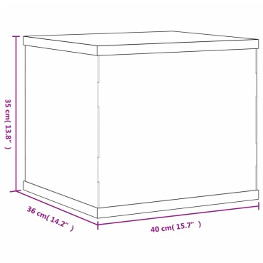 vidaXL Κουτί Βιτρίνα Διάφανο 40 x 36 x 35 εκ. Ακρυλικό