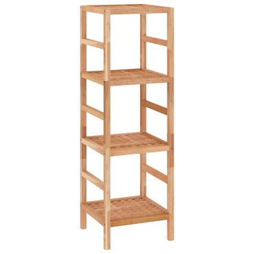 vidaXL Ραφιέρα Μπάνιου 35,5x35,5x112,5cm από Μασίφ Ξύλο Καρυδιάς 1 τεμ.