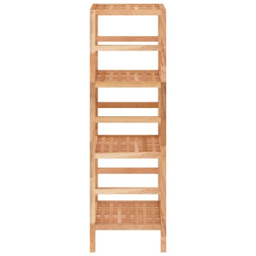 vidaXL Ραφιέρα Μπάνιου 35,5x35,5x112,5cm από Μασίφ Ξύλο Καρυδιάς 1 τεμ.