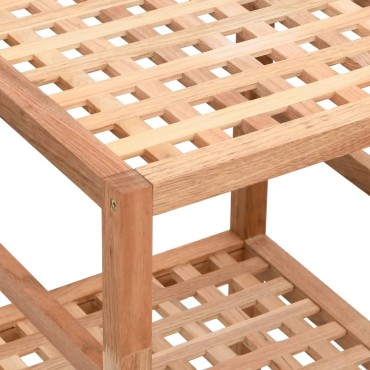 vidaXL Ραφιέρα Μπάνιου 35,5x35,5x112,5cm από Μασίφ Ξύλο Καρυδιάς 1 τεμ.