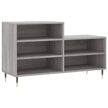 vidaXL Παπουτσοθήκη Γκρι Sonoma 102x36x60cm από Επεξεργασμένο Ξύλο